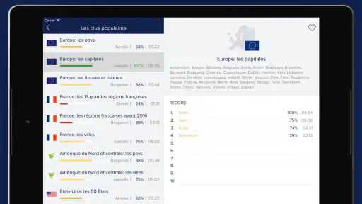 Seterra Géographie screenshot