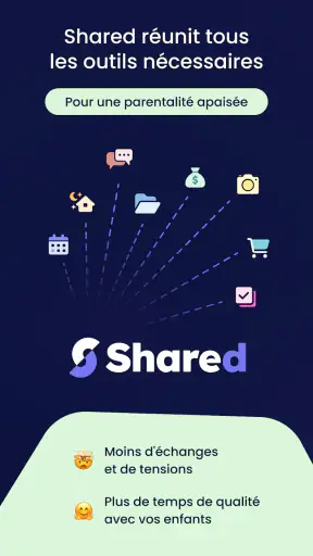 Shared, organisation famille screenshot