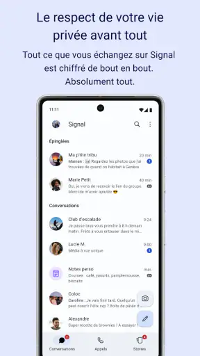 Signal - Messagerie privée screenshot