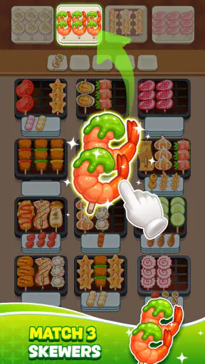 Skewer Jam: Food Sort screenshot