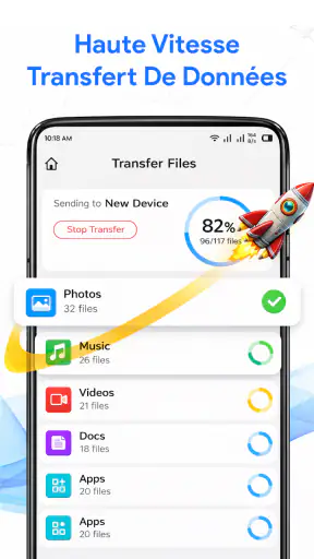 Smart Switch Données Transfert screenshot
