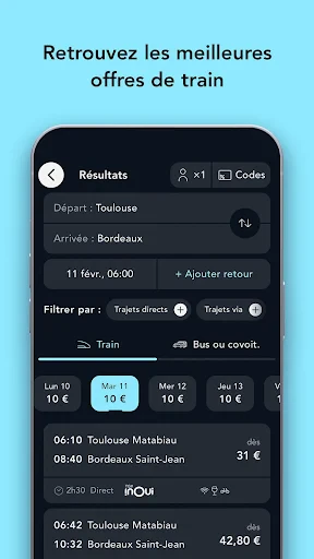 SNCF Connect: Trains & trajets screenshot