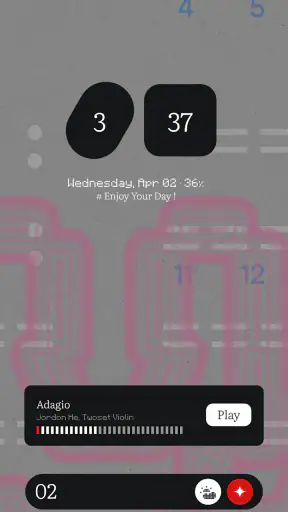 Something KWGT - Nothing Style screenshot