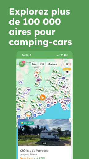 StayFree - camping en Europe screenshot