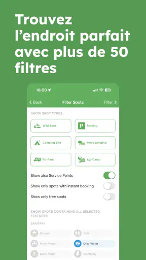 StayFree - camping en Europe screenshot