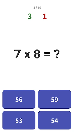 Table de multiplication - Math screenshot