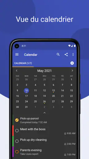 Tâches : liste de tâches screenshot