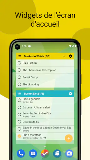 Tâches : liste de tâches screenshot