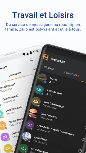 Talkie Walkie Zello PTT screenshot