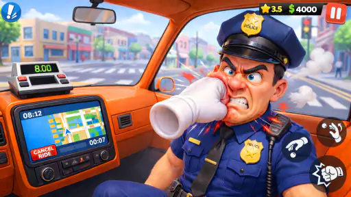 Taxi Fou: Jeu de Conduite 3D screenshot