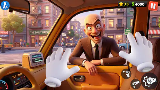 Taxi Fou: Jeu de Conduite 3D screenshot