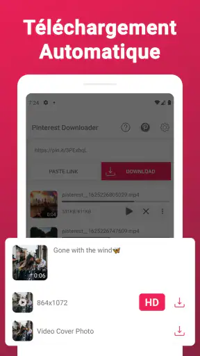 Téléchargement Vidéo Pinterest screenshot