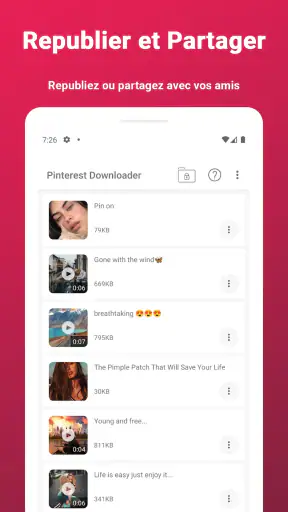 Téléchargement Vidéo Pinterest screenshot