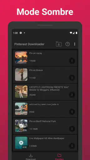 Téléchargement Vidéo Pinterest screenshot
