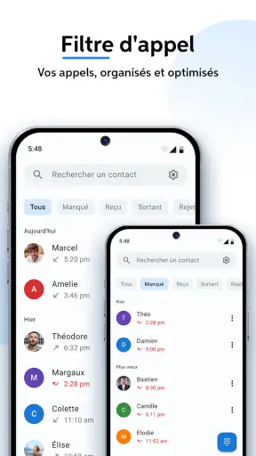 Téléphone screenshot
