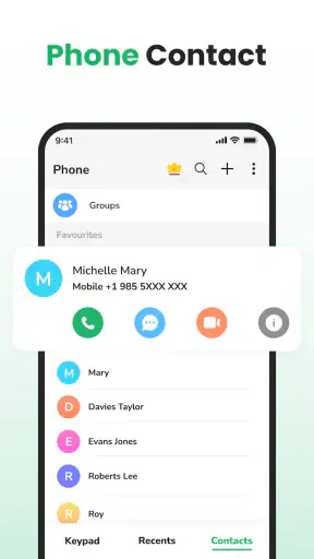 Téléphone et contacts screenshot