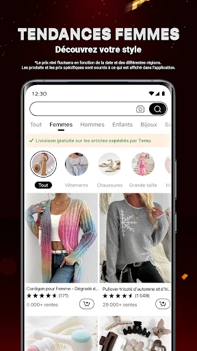 Temu : Achats et Mode en Ligne screenshot