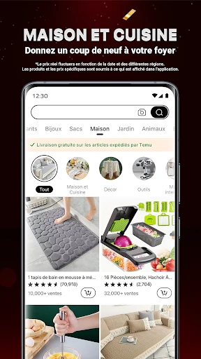 Temu : Achats et Mode en Ligne screenshot