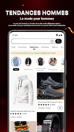 Temu : Achats et Mode en Ligne screenshot