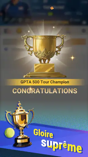 Tennis rising star screenshot