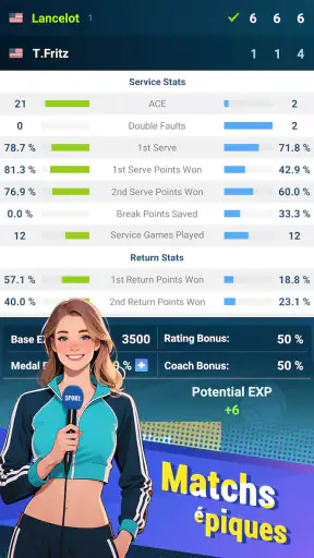 Tennis rising star screenshot