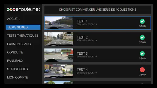 Tests de Code de la Route screenshot