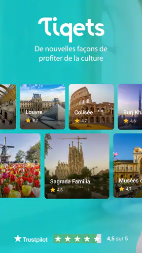 Tiqets - Musées & Attractions screenshot