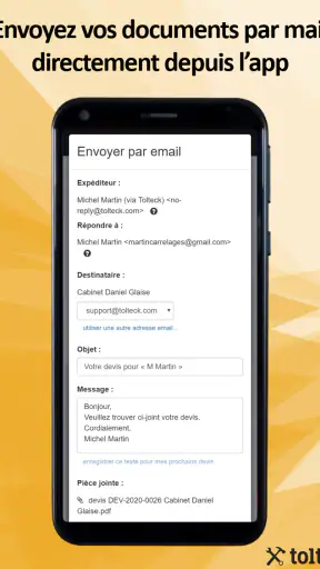 Tolteck : Devis et factures screenshot