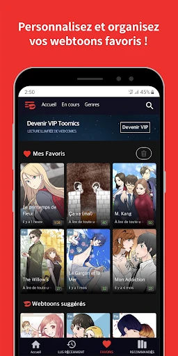 Toomics - Webcomics de qualité screenshot