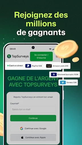 TopSurveys: Sondages rémunérés screenshot