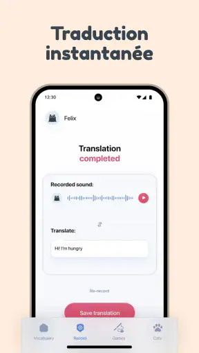 Traducteur de langage du Chat screenshot