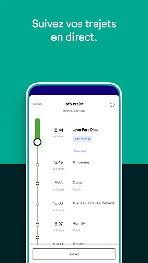 Trainline: voyage train et bus screenshot