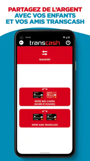 Transcash® Mastercard® screenshot