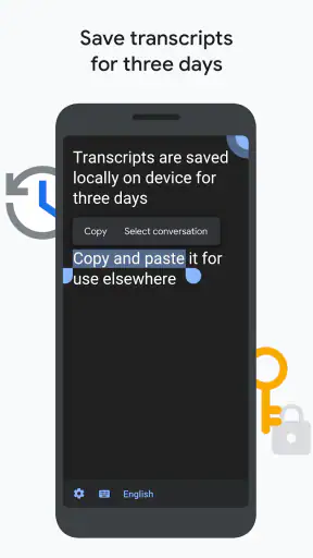 Transcription instantanée screenshot