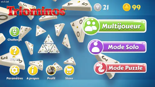 Triominos, dominos triangles screenshot