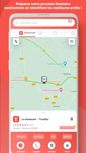 Truckfly - GPS Poids lourd screenshot