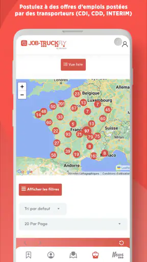 Truckfly - GPS Poids lourd screenshot