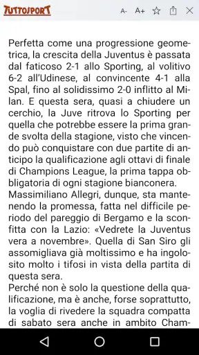 Tuttosport HD screenshot