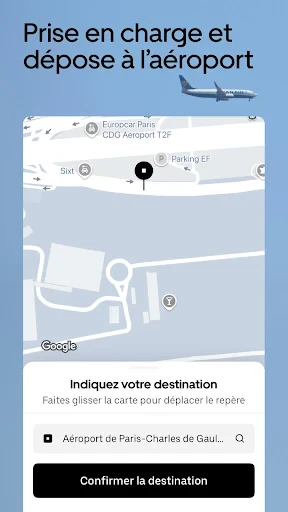 Uber : Commander une course screenshot