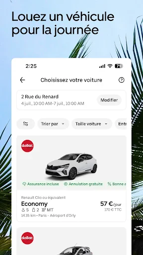 Uber : Commander une course screenshot
