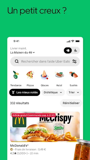 Uber Eats: Livraison de repas screenshot
