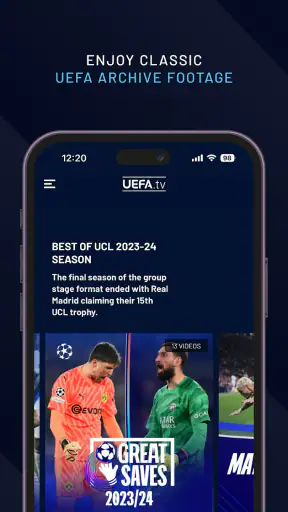 UEFA.tv screenshot