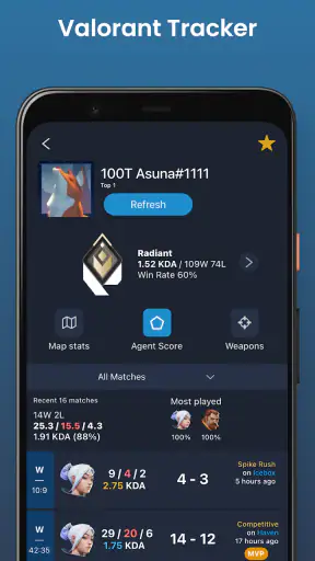 Valorant Tracker - Valking.gg screenshot