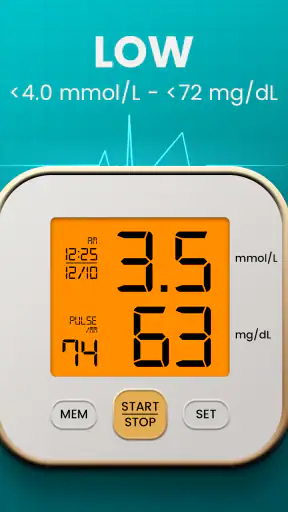 Vérificateur de glycémie screenshot