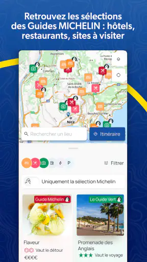 ViaMichelin gps, carte, trafic screenshot