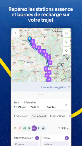 ViaMichelin gps, carte, trafic screenshot