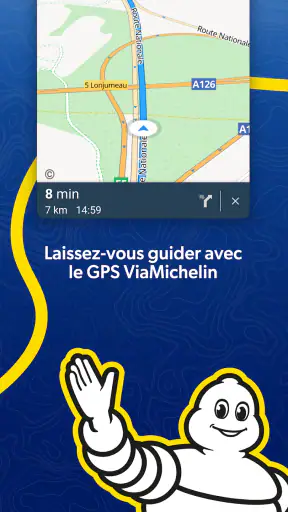 ViaMichelin gps, carte, trafic screenshot