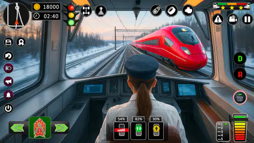 ville train sim- train Jeux 3d screenshot