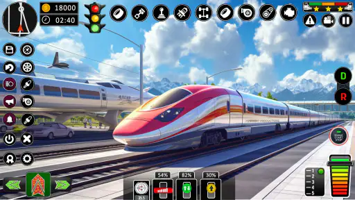 ville train sim- train Jeux 3d screenshot