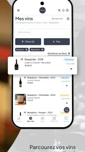 Viniou - Gestion cave à vins screenshot